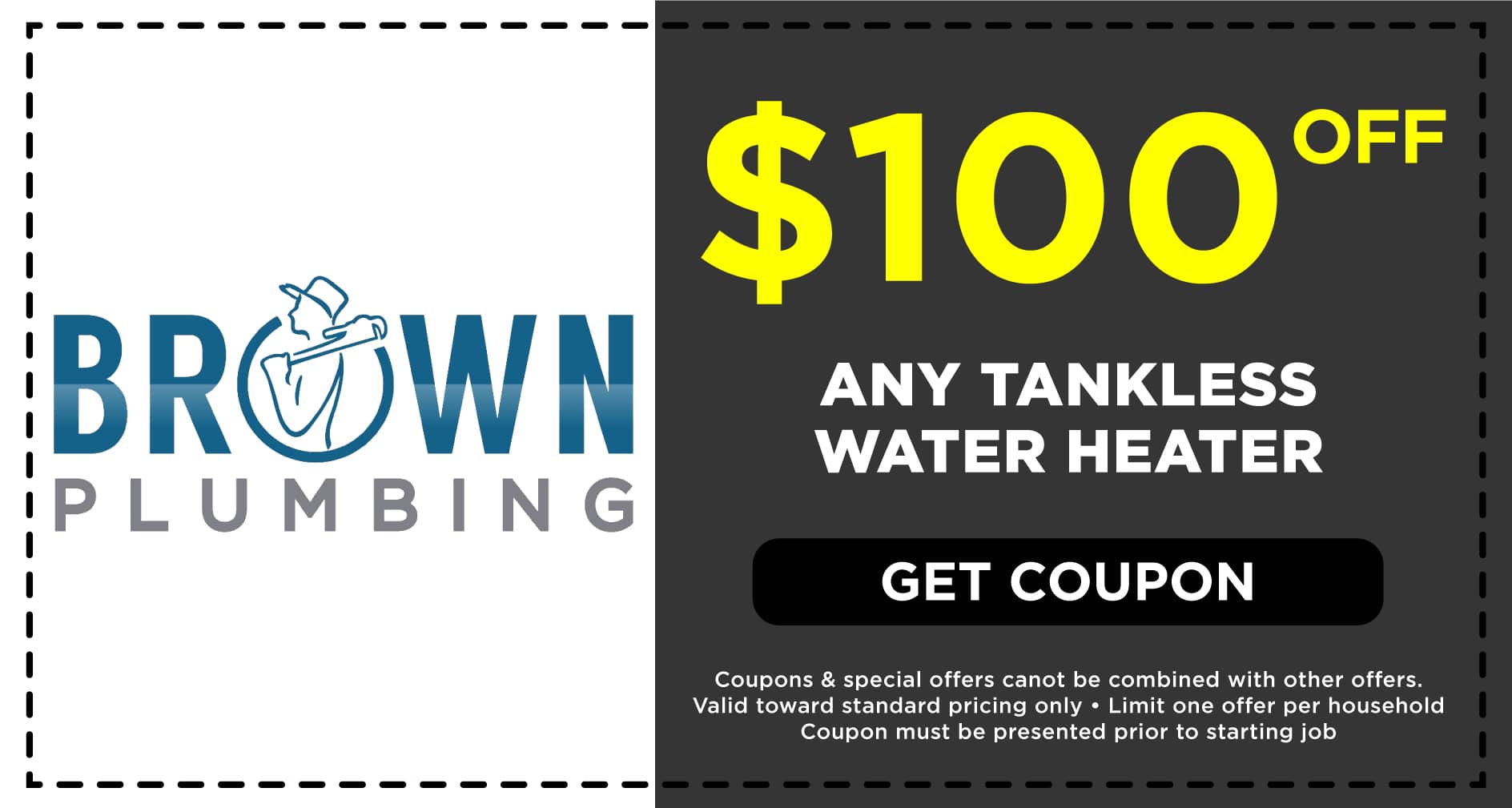 Brown Plumbing Tankless Water Heater Coupon