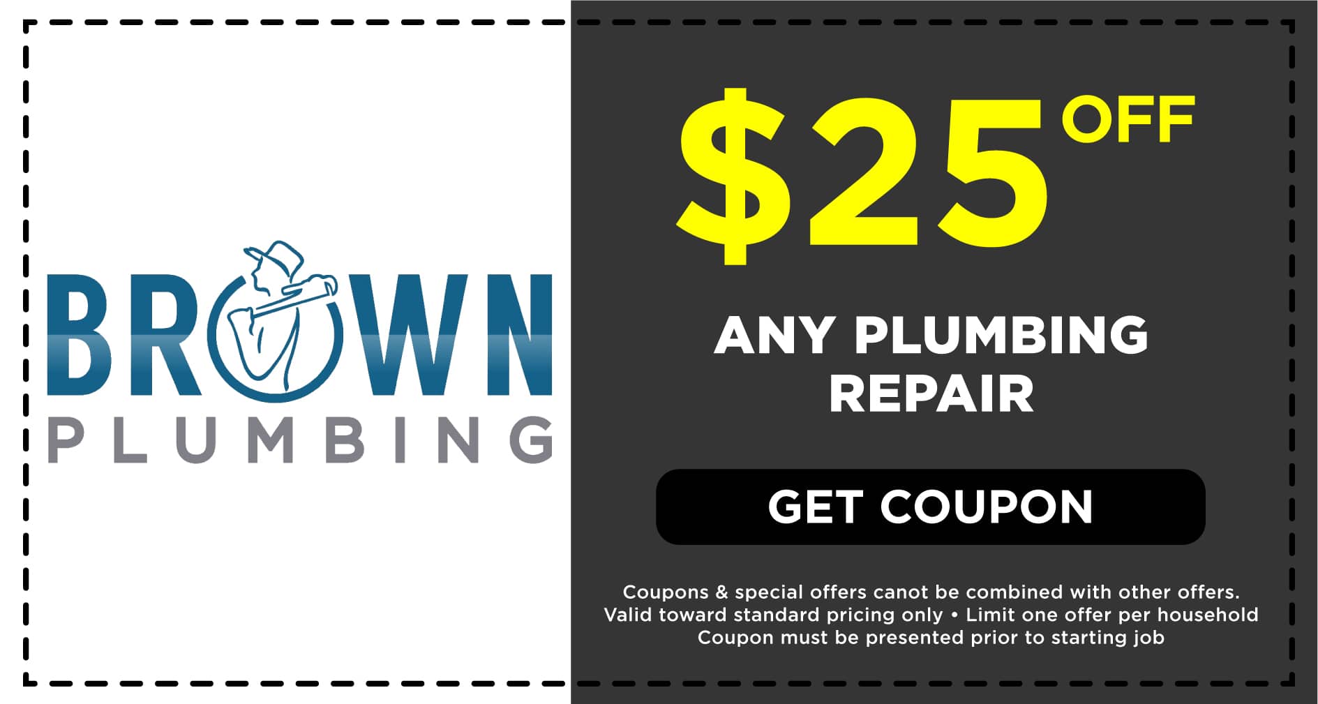Brown Plumbing Any Plumbing Repair Coupon